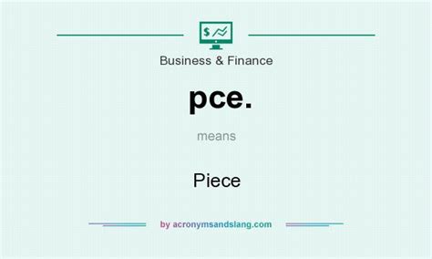 pce meaning slang